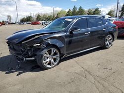 Salvage cars for sale at Denver, CO auction: 2016 Infiniti Q70 3.7