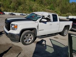 Salvage cars for sale at Hurricane, WV auction: 2015 GMC Sierra K1500 SLE