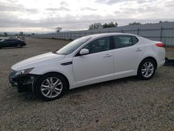 Salvage cars for sale at Anderson, CA auction: 2013 KIA Optima EX