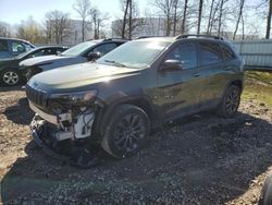 Salvage cars for sale from Copart Central Square, NY: 2021 Jeep Cherokee Latitude LUX