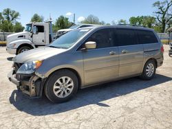 Salvage cars for sale at Wichita, KS auction: 2010 Honda Odyssey EXL