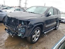 Salvage cars for sale at Elgin, IL auction: 2012 Jeep Grand Cherokee Overland