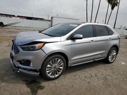 Salvage cars for sale at Van Nuys, CA auction: 2022 Ford Edge Titanium