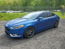 Vehiculos salvage en venta de Copart Finksburg, MD: 2017 Ford Fusion Titanium