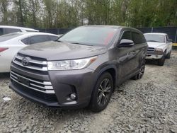 Salvage cars for sale from Copart Waldorf, MD: 2019 Toyota Highlander LE