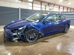 Salvage cars for sale at Columbia Station, OH auction: 2023 Tesla Model 3