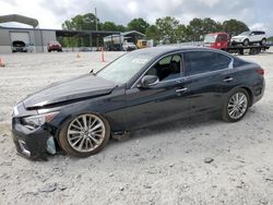 Salvage cars for sale at Loganville, GA auction: 2021 Infiniti Q50 Luxe