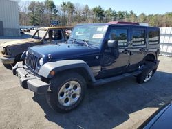 Salvage cars for sale from Copart Exeter, RI: 2013 Jeep Wrangler Unlimited Sport
