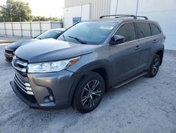 Salvage cars for sale from Copart Apopka, FL: 2018 Toyota Highlander LE