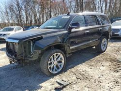 Salvage cars for sale from Copart Candia, NH: 2017 Cadillac Escalade Premium Luxury
