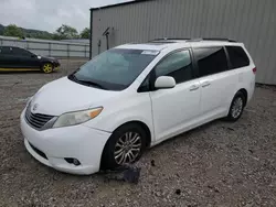 Salvage cars for sale at Lawrenceburg, KY auction: 2012 Toyota Sienna XLE