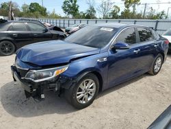 Salvage cars for sale at Riverview, FL auction: 2018 KIA Optima LX