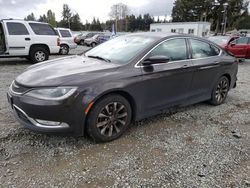 Salvage cars for sale from Copart Graham, WA: 2015 Chrysler 200 C