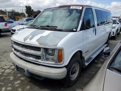 Salvage trucks for sale at Martinez, CA auction: 2002 Chevrolet Express G3500