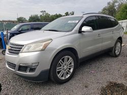 Salvage cars for sale at Riverview, FL auction: 2015 Chevrolet Traverse LT