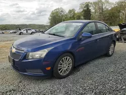 Salvage cars for sale from Copart Concord, NC: 2012 Chevrolet Cruze ECO