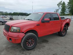 Salvage cars for sale at Dunn, NC auction: 2007 Ford F150 Supercrew