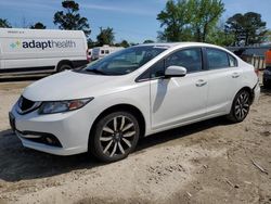 Salvage cars for sale at Hampton, VA auction: 2015 Honda Civic EXL