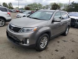 Salvage cars for sale from Copart Moraine, OH: 2015 KIA Sorento LX