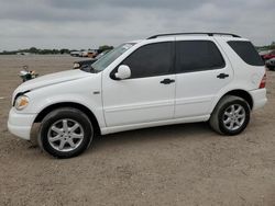 Salvage cars for sale at Houston, TX auction: 2001 Mercedes-Benz ML 430