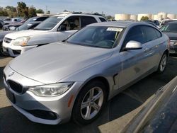 Salvage cars for sale at Martinez, CA auction: 2015 BMW 428 XI Gran Coupe Sulev