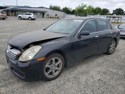 Salvage cars for sale at Sacramento, CA auction: 2004 Infiniti G35