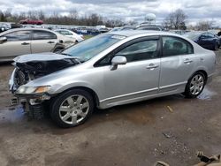 Honda Civic salvage cars for sale: 2009 Honda Civic LX