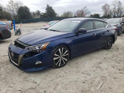 Nissan Altima SR salvage cars for sale: 2020 Nissan Altima SR