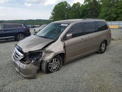 Salvage cars for sale at Concord, NC auction: 2007 Honda Odyssey EXL