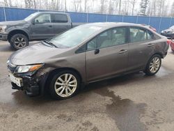 Salvage cars for sale from Copart Atlantic Canada Auction, NB: 2012 Honda Civic LX