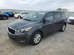 Salvage cars for sale from Copart Mcfarland, WI: 2015 KIA Sedona LX