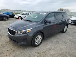 Salvage cars for sale at Mcfarland, WI auction: 2015 KIA Sedona LX