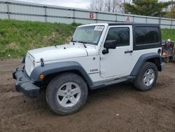 Salvage cars for sale from Copart Davison, MI: 2013 Jeep Wrangler Sport