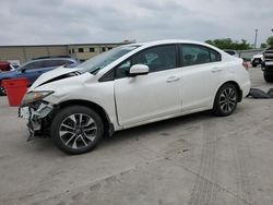 Salvage cars for sale at Wilmer, TX auction: 2015 Honda Civic EX