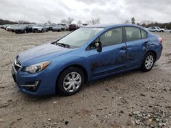 Salvage cars for sale at West Warren, MA auction: 2016 Subaru Impreza