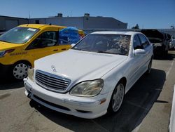 Salvage cars for sale at Vallejo, CA auction: 2001 Mercedes-Benz S 500