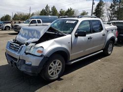 Ford salvage cars for sale: 2007 Ford Explorer Sport Trac XLT