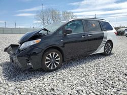 Salvage cars for sale at Greenwood, NE auction: 2019 Toyota Sienna XLE