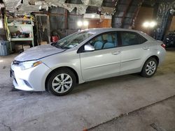 Vehiculos salvage en venta de Copart Albany, NY: 2016 Toyota Corolla L