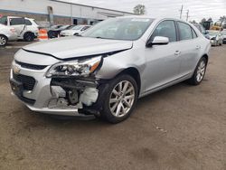 Salvage cars for sale at New Britain, CT auction: 2016 Chevrolet Malibu Limited LTZ