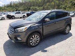 Salvage cars for sale from Copart Hurricane, WV: 2017 Ford Escape Titanium