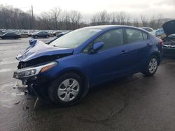 Salvage cars for sale from Copart Marlboro, NY: 2017 KIA Forte LX