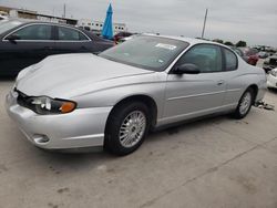 Chevrolet Montecarlo salvage cars for sale: 2003 Chevrolet Monte Carlo LS