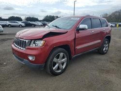 Salvage cars for sale from Copart East Granby, CT: 2011 Jeep Grand Cherokee Overland