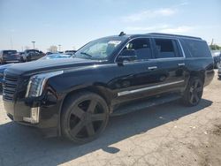 Salvage cars for sale from Copart Indianapolis, IN: 2016 Cadillac Escalade ESV Platinum