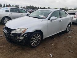 Salvage cars for sale from Copart Elgin, IL: 2007 Lexus IS 250