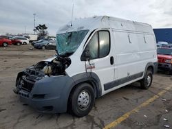 Salvage cars for sale from Copart Woodhaven, MI: 2017 Dodge RAM Promaster 1500 1500 High