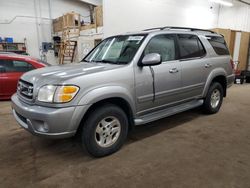 Salvage cars for sale from Copart Ham Lake, MN: 2001 Toyota Sequoia Limited
