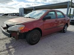 Salvage cars for sale from Copart West Palm Beach, FL: 2008 Toyota Corolla CE