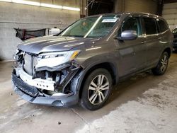 Salvage cars for sale at Angola, NY auction: 2016 Honda Pilot EX